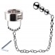 Ballstretcher en métal avec Plug Boules Cbt Ass 36mm | Plug 6 x 2.5cm 
