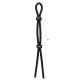 Cock Ring Ajustable Double Noir 