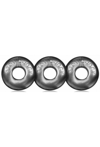 Pack de 3 mini cockrings Oxballs Gris 