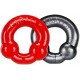 Pack Cockrings Ultraballs Oxballs Gris - Rouge