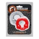 Pack Cockrings Ultraballs Oxballs Gris - Rouge 