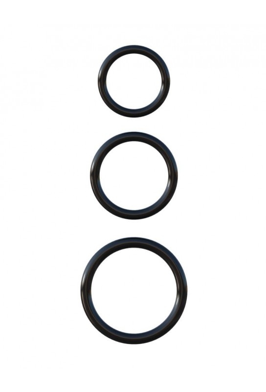 Lot de 3 cockrings Silicone C-Ringz 