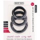 Set de 3 cockrings noirs en silicone 