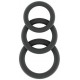 Lot de 3 cockrings Silicone Sono n°25 Gris 