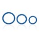 Tri-Rings Cockring Bleu 