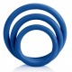 Tri-Rings Cockring Bleu 