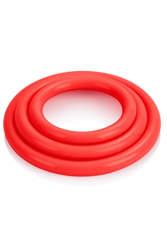 Tri-Rings Cockring Rouge 