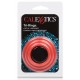 Tri-Rings Cockring Rouge 