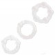 Lot de 3 cockrings Power Plus transparents 
