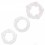 Lot de 3 cockrings Power Plus transparents