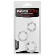 Lot de 3 cockrings Power Plus transparents 