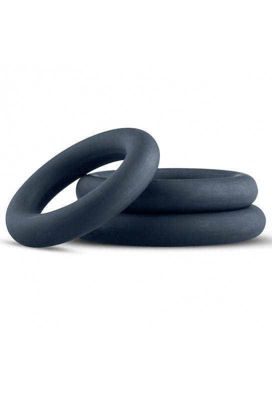 Set de 3 cockrings Boners Silicone 9mm 