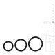 Pack 3 cockrings Silicone Noir 