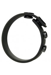 Cock Strap en silicone Noir