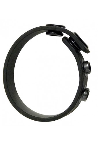 Cock Strap en silicone Noir 