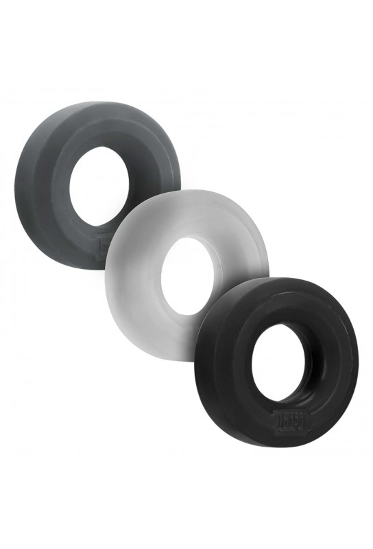 Lot de 3 cockrings Huj Dark 