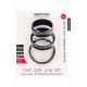 Pack de 3 cockrings en silicone Flat Cocks 