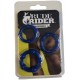 Pack de 3 mini cockrings souples bleus 