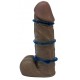 Pack de 3 mini cockrings souples bleus 