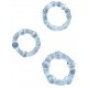 Pack de 3 mini cockirngs souples transparents