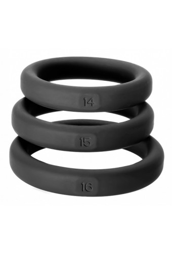 Lot de 3 cockrings Xact-Fit S-M 