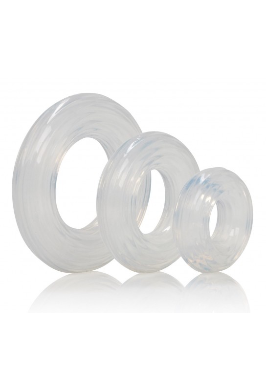 Lot de 3 cockrings Ring Set Transparents 