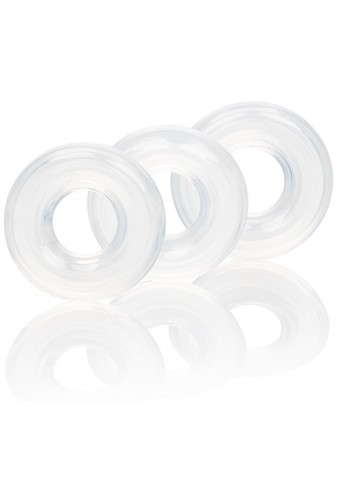 Lot de 3 cockrings souples Stacker 20mm 