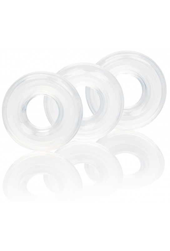 Lot de 3 cockrings souples Stacker 20mm 