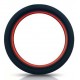 Cockring silicone Beast Rings 36mm Noir-Rouge 