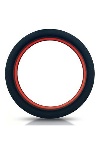 Cockring silicone Beast Rings 36mm Noir-Rouge 