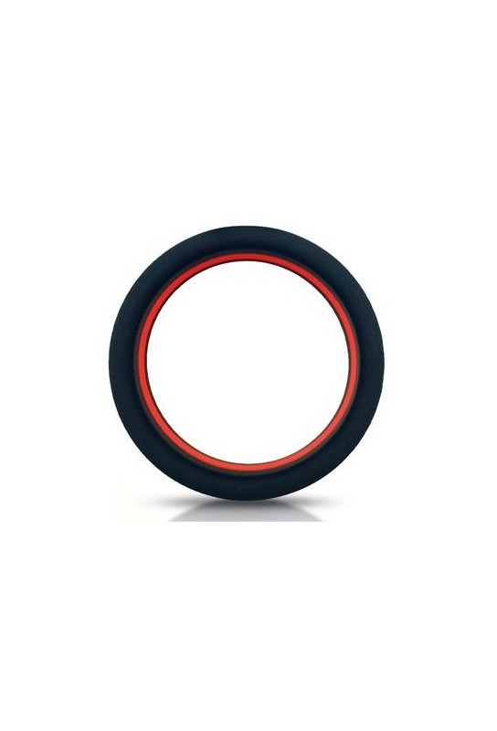 Cockring silicone Beast Rings 36mm Noir-Rouge 