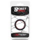 Cockring silicone Beast Rings 36mm Noir-Rouge 