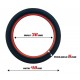 Cockring silicone Beast Rings 36mm Noir-Rouge 