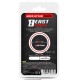 Cockring silicone Beast Rings 36mm Noir-Rouge 