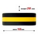 Cockring silicone Beast Ring 36mm Noir-Jaune 