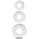 Lot de 3 cockrings souples Beast Rings Transparents 