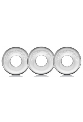 Pack de 3 mini cockrings Oxballs transparents 