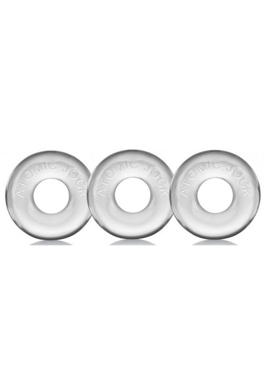 Pack de 3 mini cockrings Oxballs transparents 