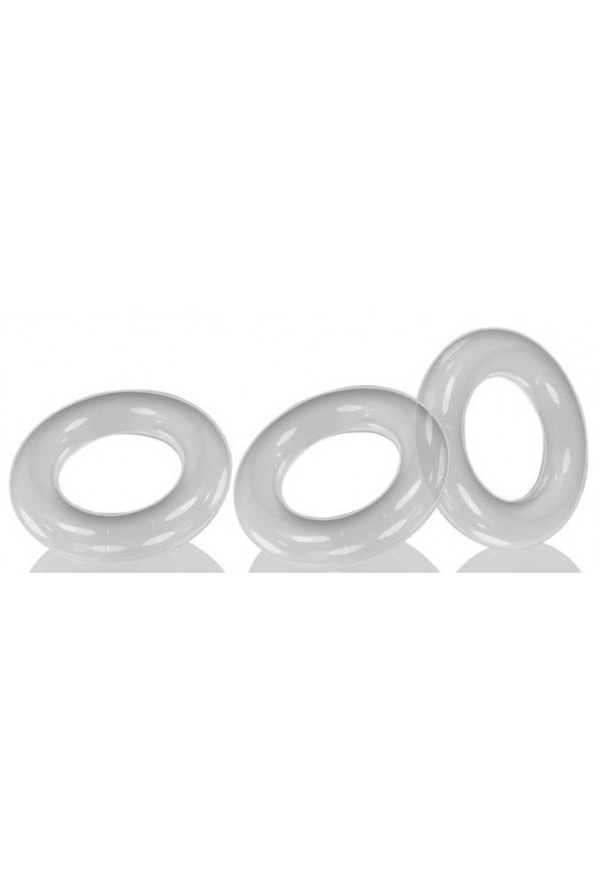 Lot de 3 cockrings Willy Rings Transparents 