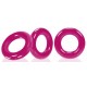 Lot de 3 cockrings Willy Rings Rose
