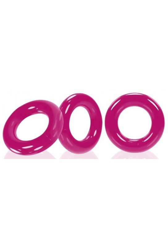 Lot de 3 cockrings Willy Rings Rose 