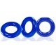 Lot de 3 cockrings Willy Rings Bleus 