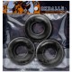 Lot de 3 cockrings Fat Willy Noirs 