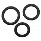 Lot de 3 cockrings silicone Lust Noirs 