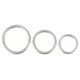 Lot de 3 cockrings Silicone Thin Ring Gris 