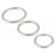 Lot de 3 cockrings Silicone Thin Ring Gris 