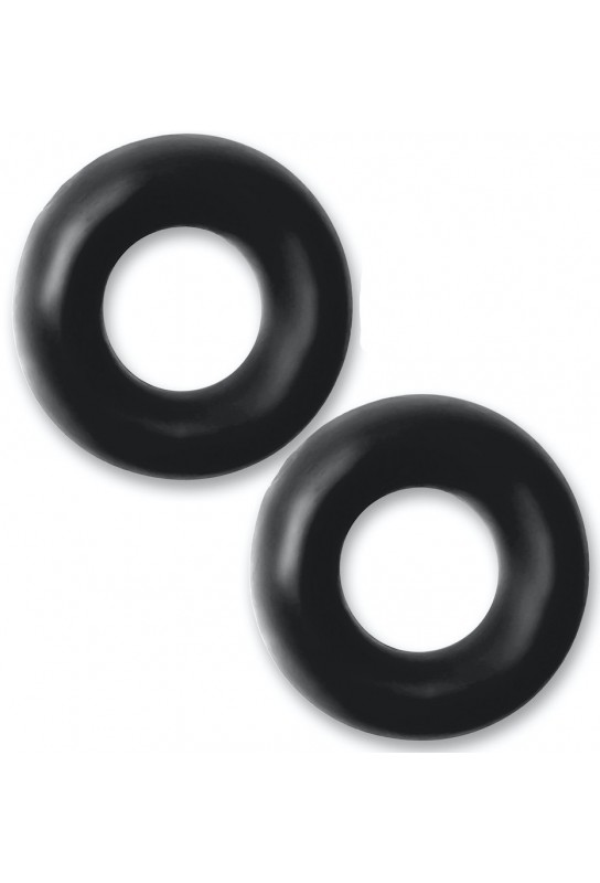 Lot de 2 cockrings Stiffy Bulge Noirs 
