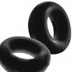 Lot de 2 cockrings Stiffy Bulge Noirs 