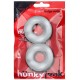 Lot de 2 cockrings Stiffy Bulge Transparents 
