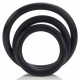 Lot de 3 Cockrings souples Rubber Rings Noir 